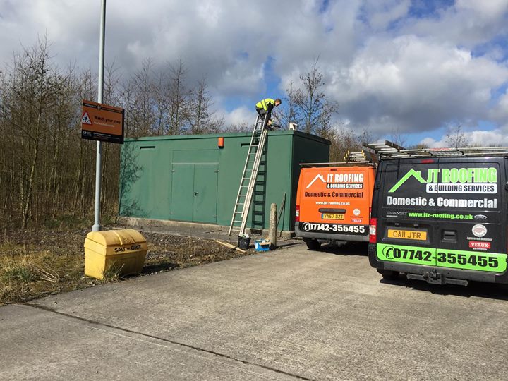Check out this Fibreglass Flat Roof we have just installed @ United Utilities Water…
