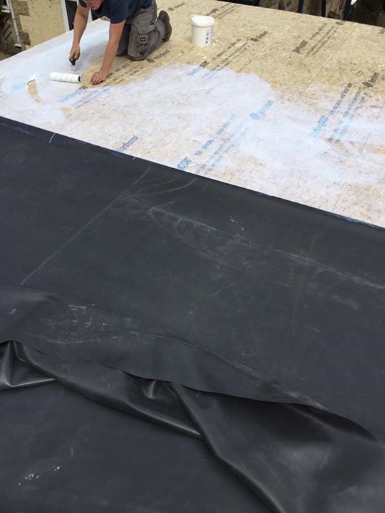 Flat roof replacement in Skipton – Firestone epdm #rubbercover #roofersskipton