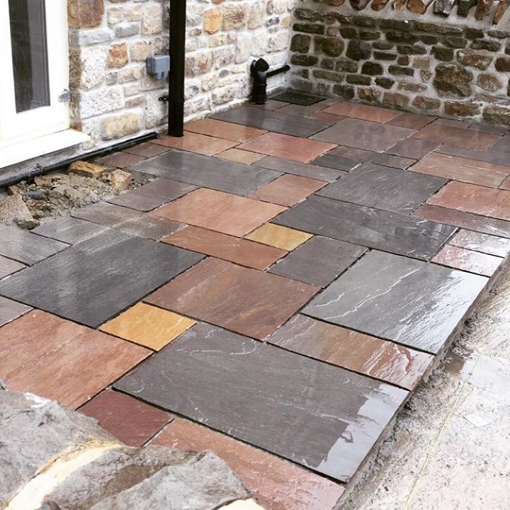 A Spot of flagging laid at To be continued